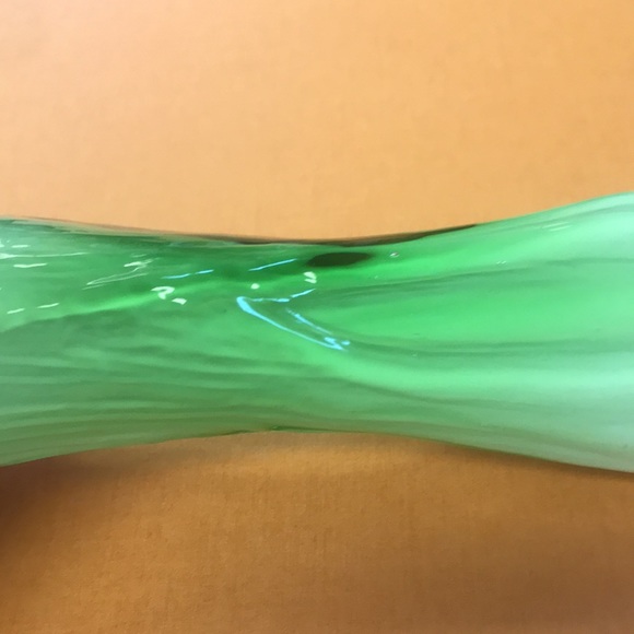 Vintage 8" Murano Italy Hand Blown Art Glass Romaine Lettuce or Leek - Picture 4 of 5
